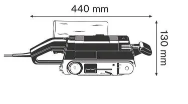 Belt sanders, 75x533, 230V